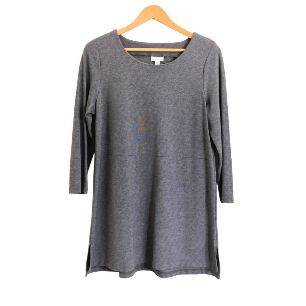 NWOT J. Jill Ponte Tunic Top Gray Size M